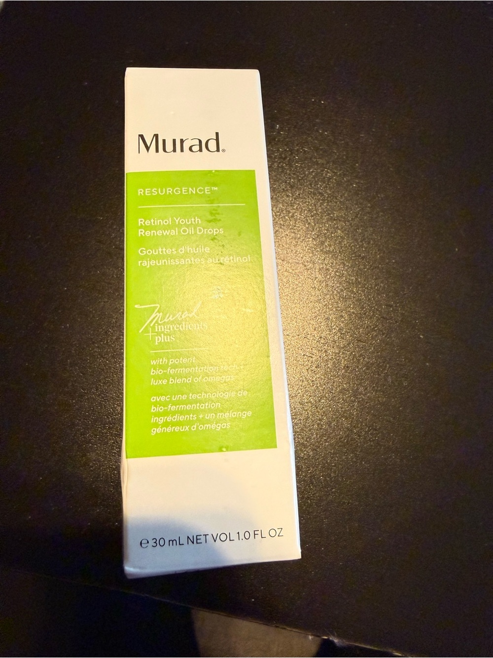 Murad Resurgence Retinol Youth Renewal Oil Drops - Green & White Packaging
